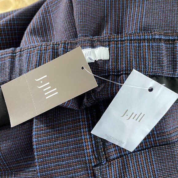 J. Jill Womens Pants Size 22 Multicolored Plaid Polyester Blend‎ NWT PT-1979 - Picture 6 of 8